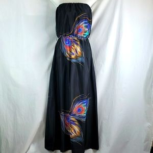 Noble U Black maxi dress sz  small